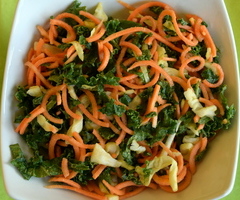 Sweet Potato-Kale Salad with Coconut-Lime Dressing